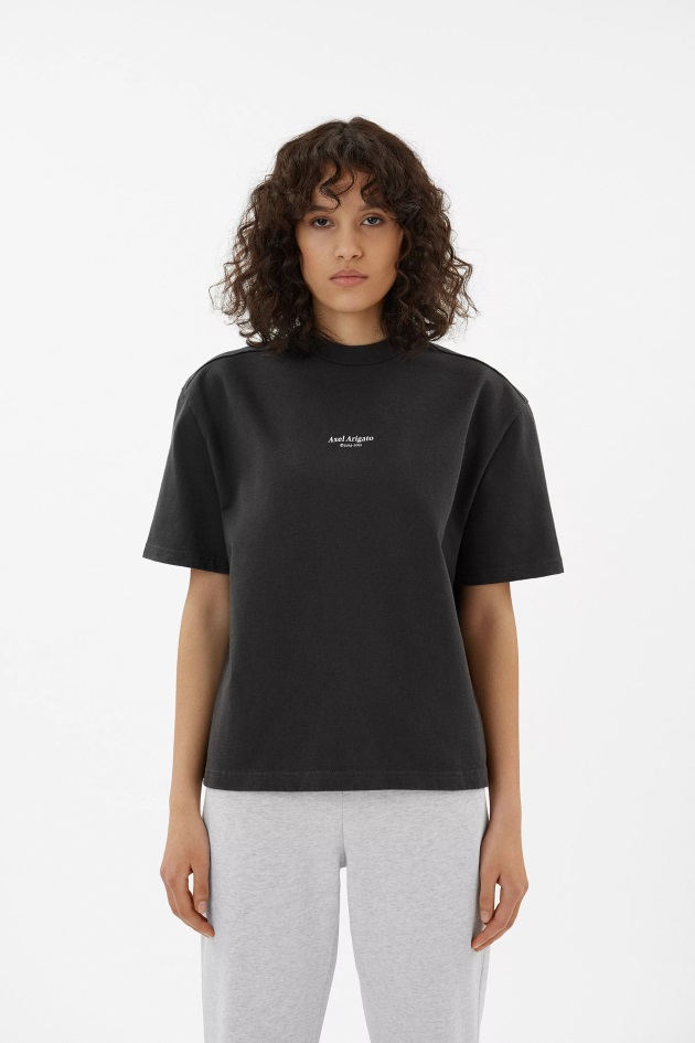Camiseta Axel Arigato Focus Preto Desbotado