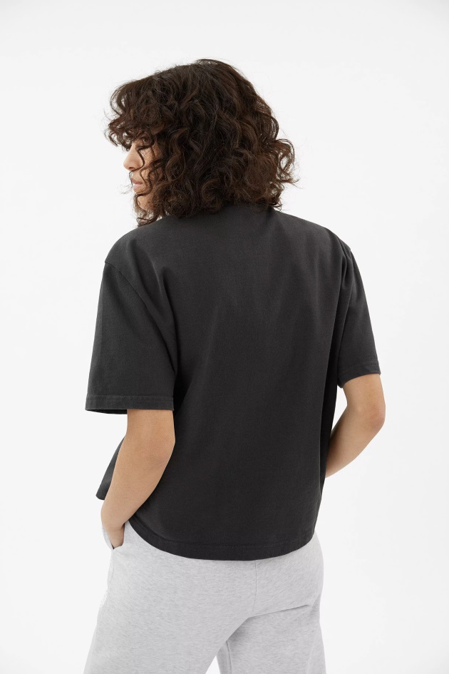 Camiseta Axel Arigato Focus Preto Desbotado