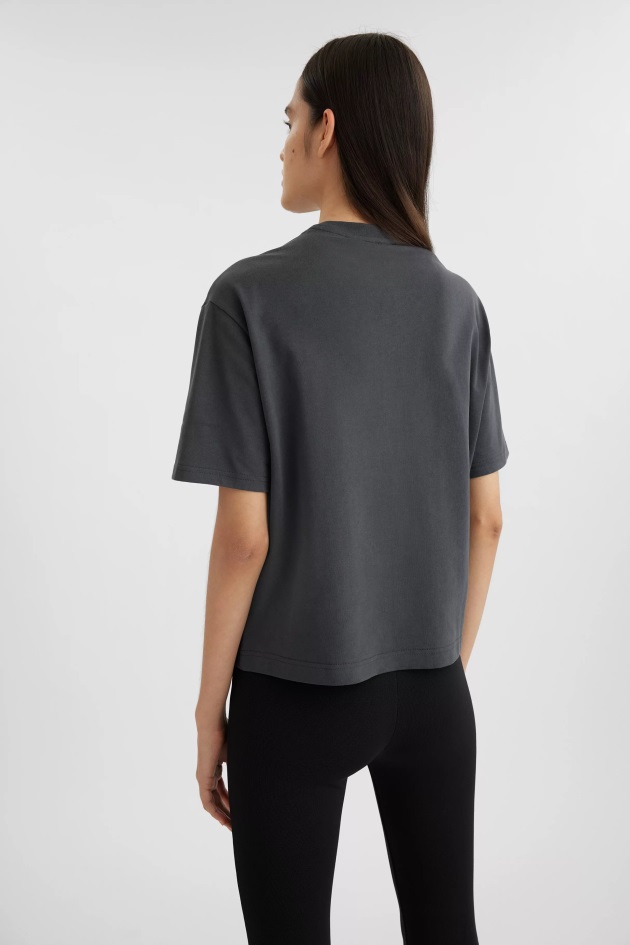 Camiseta Mudo Axel Arigato Preto Desbotado