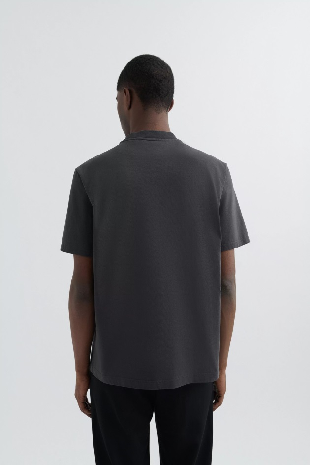 Camiseta De Assinatura Axel Arigato Preto Desbotado