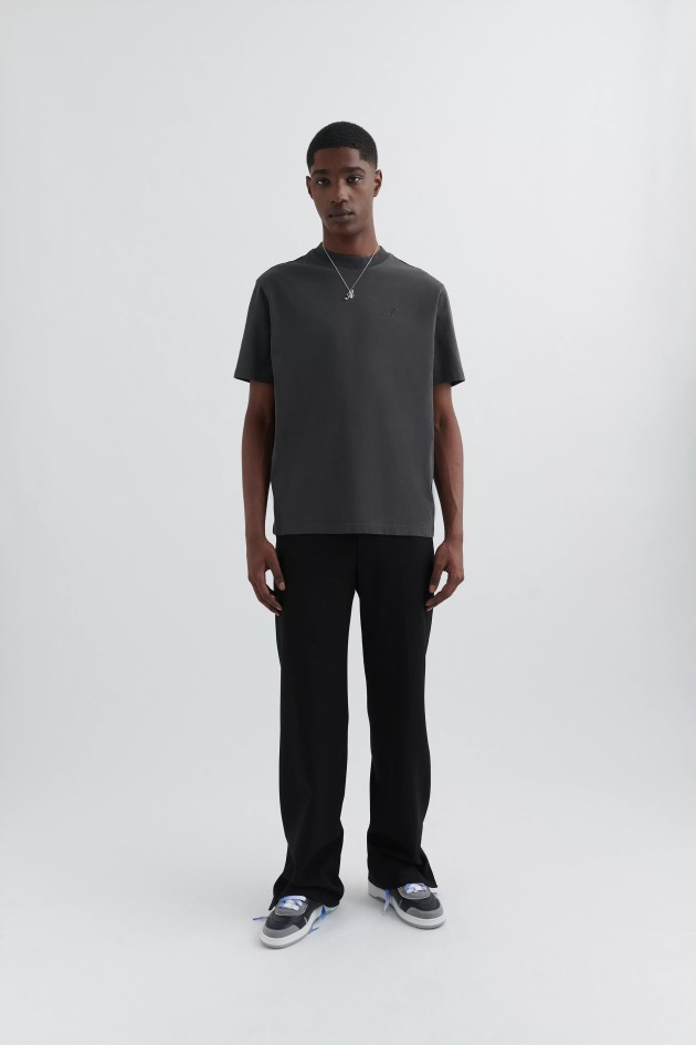 Camiseta De Assinatura Axel Arigato Preto Desbotado