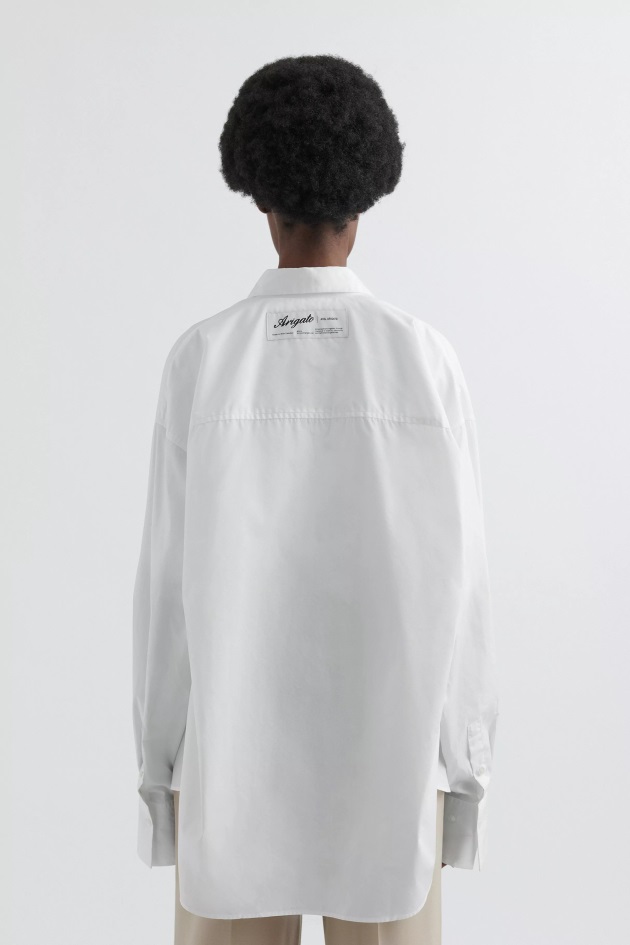 Camisa Oversized De Rede Branca Axel Arigato