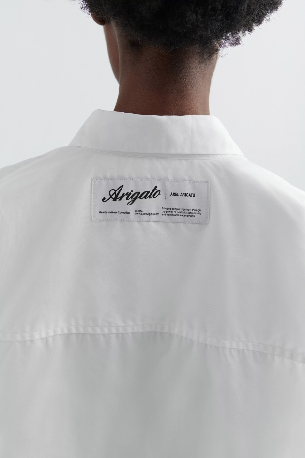 Camisa Oversized De Rede Branca Axel Arigato