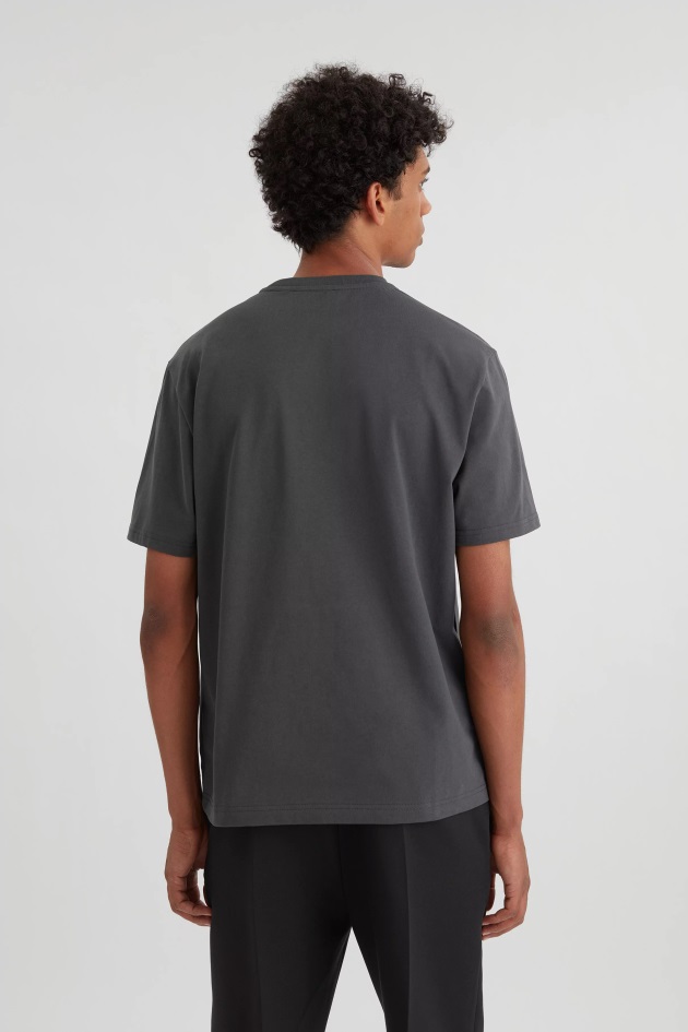 Camiseta Com Logo Da Faculdade Axel Arigato Preto Desbotado