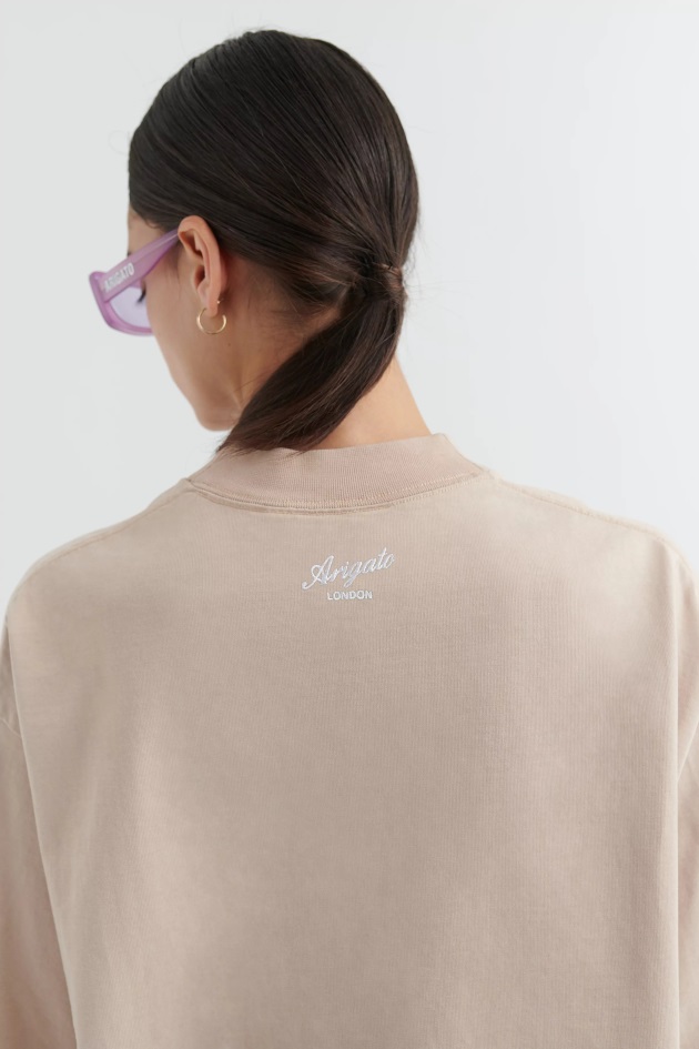 Camiseta Oversized Fórmula Taupe Claro Axel Arigato
