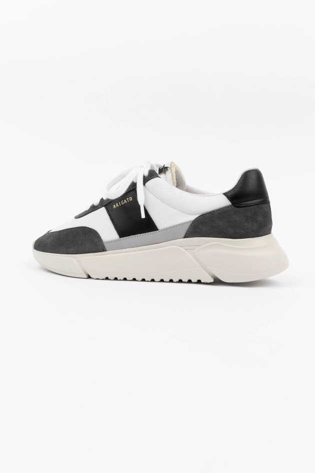 Axel Arigato Cinza Escuro Branco Preto Genesis Vintage Runner
