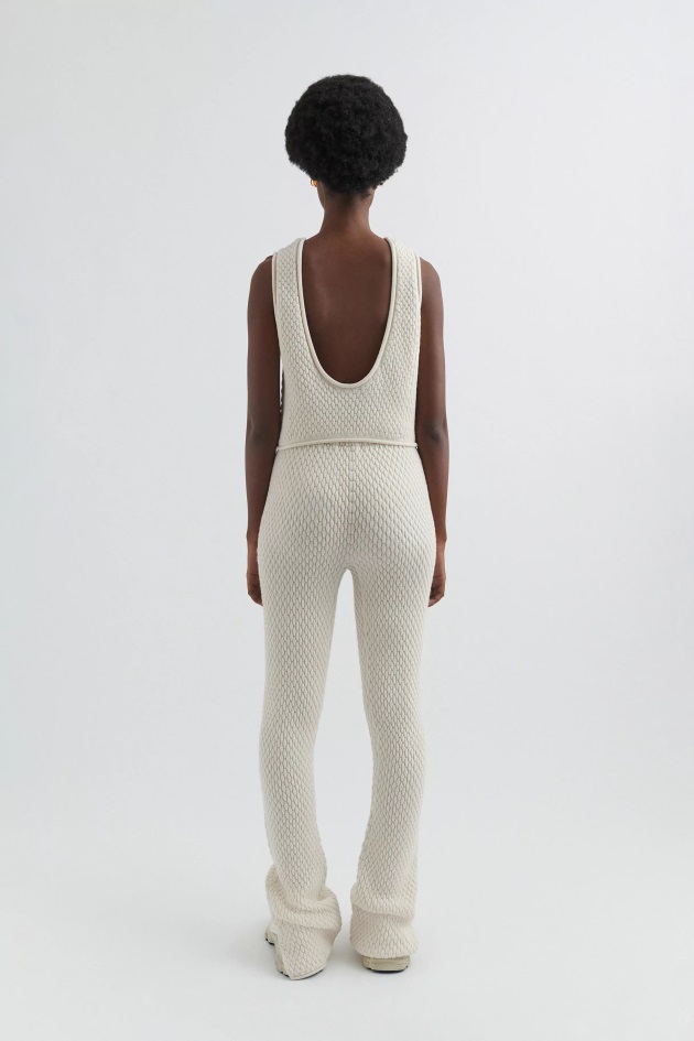 Axel Arigato Calça Flare Sense Off White