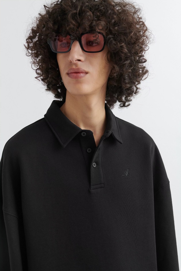 Axel Arigato Moletom Polo Com Assinatura Preto