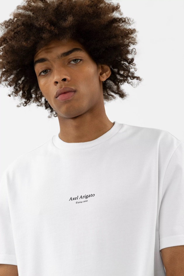 Axel Arigato Camiseta Com Logo De Foco Branco