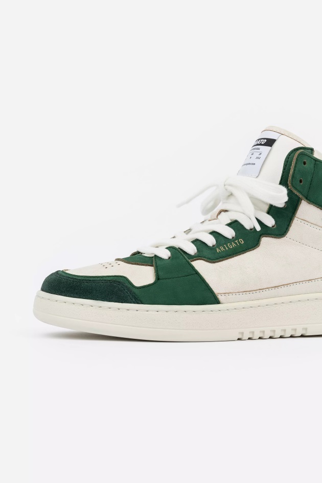Tênis Axel Arigato Dice Hi Branco Couve Verde