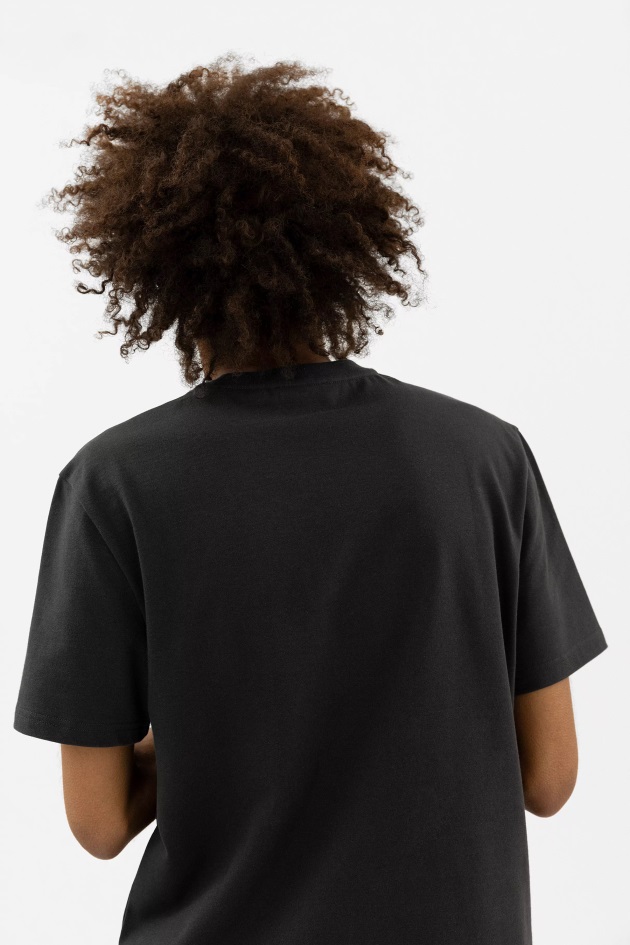 Camiseta Com Logotipo De Foco Axel Arigato Preto Desbotado