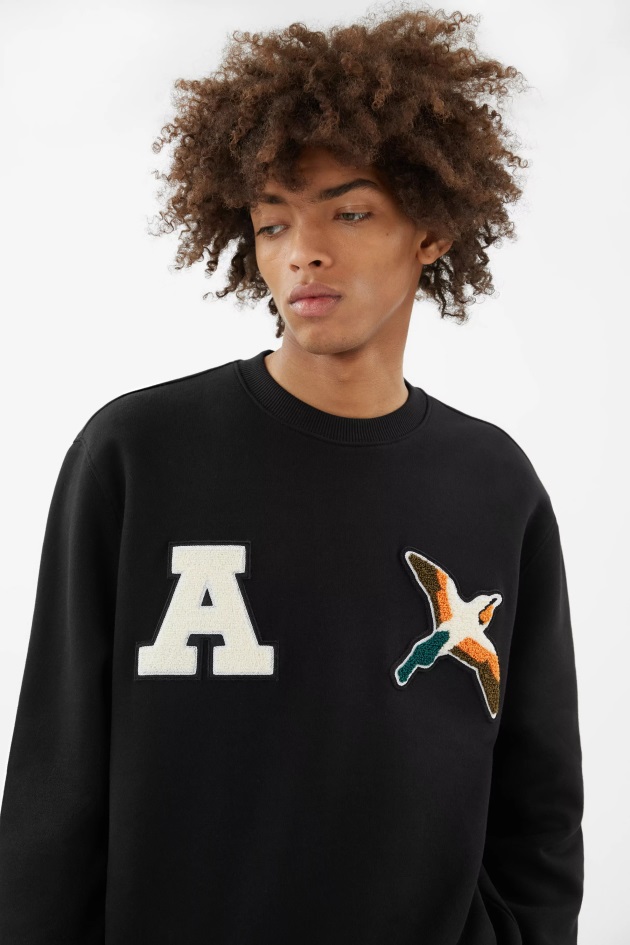 Varsity Abelha Pássaro Moletom Axel Arigato Preto