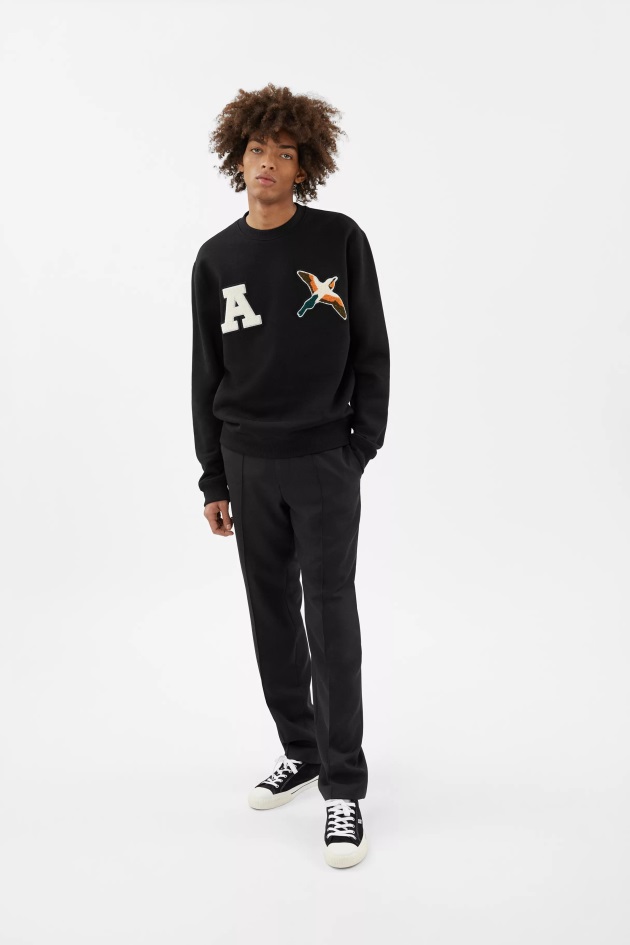 Varsity Abelha Pássaro Moletom Axel Arigato Preto
