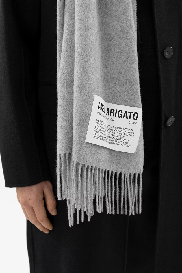 Axel Arigato Cinza M9lange Logo B Lindo Cachecol
