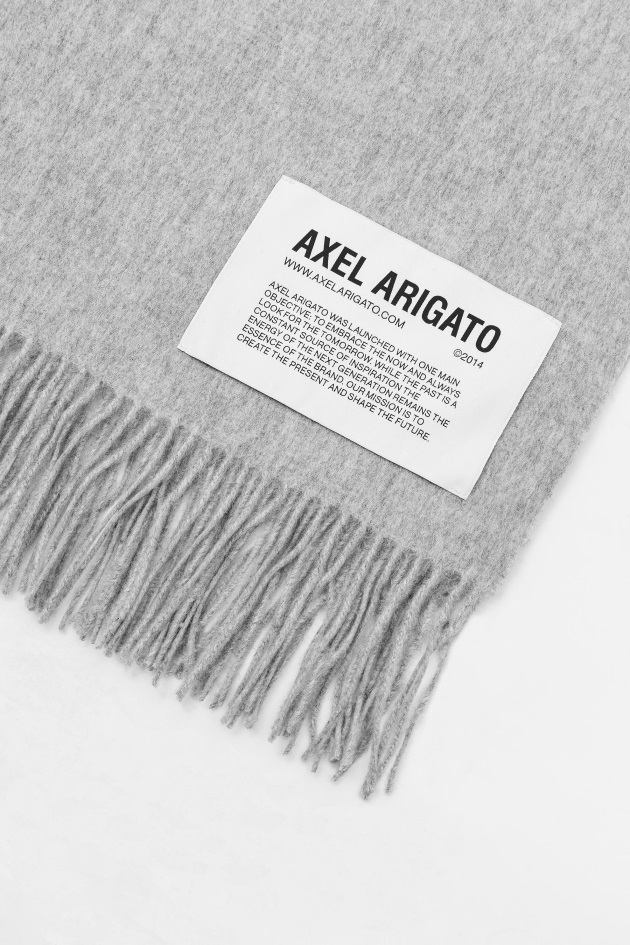 Axel Arigato Cinza M9lange Logo B Lindo Cachecol