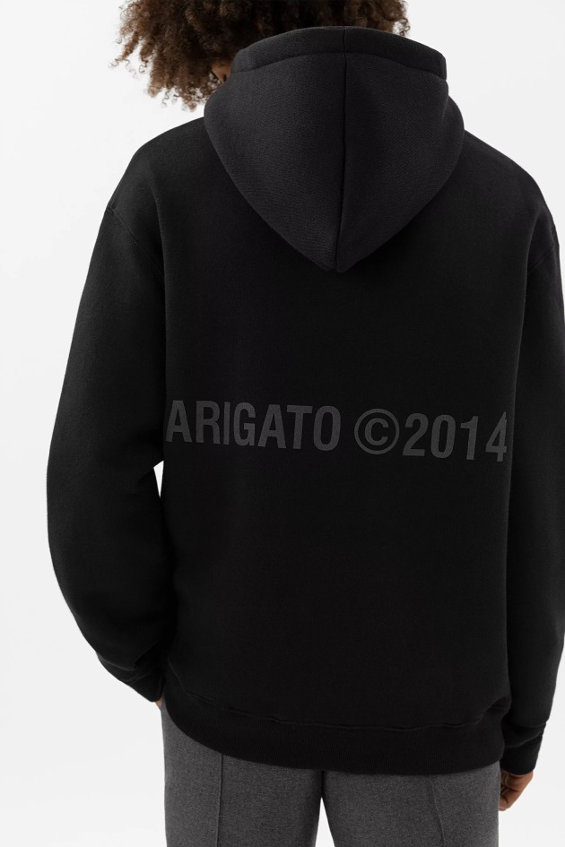 Moletom Com Capuz Monograma Preto Axel Arigato