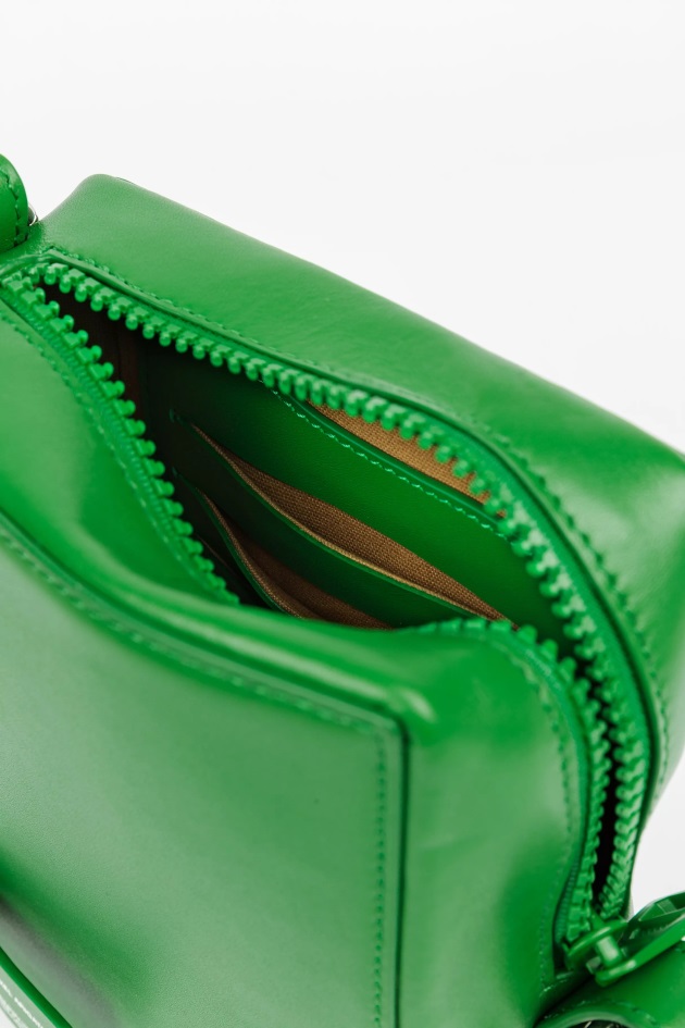 Bolsa De Couro Cúbico Axel Arigato Verde Alegre