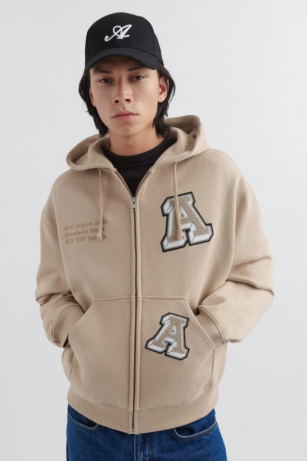 Axel Arigato Moletom Com Capuz Light Taupe Ilusão