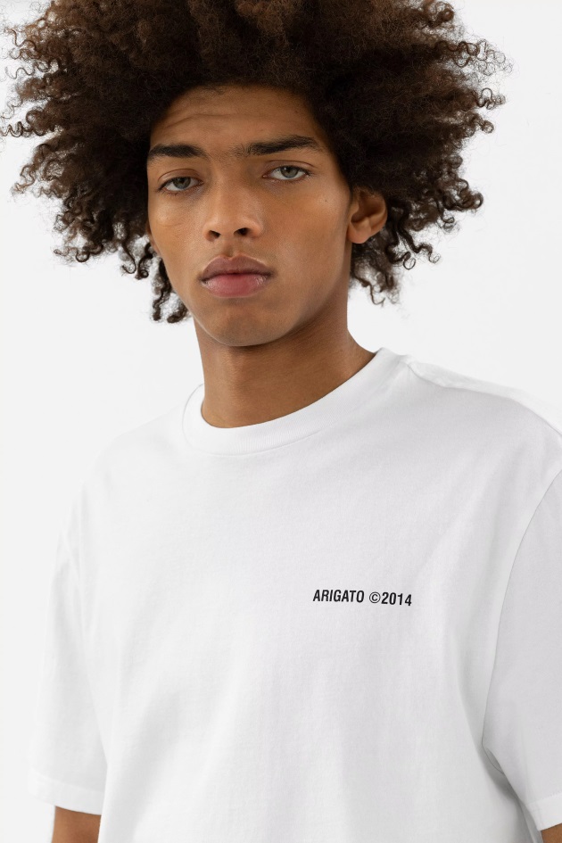 Camiseta Axel Arigato Monograma Branca