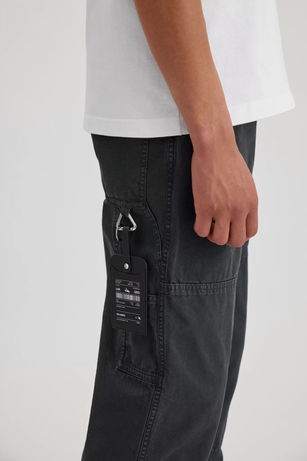 Axel Arigato Calça Preta Lavada