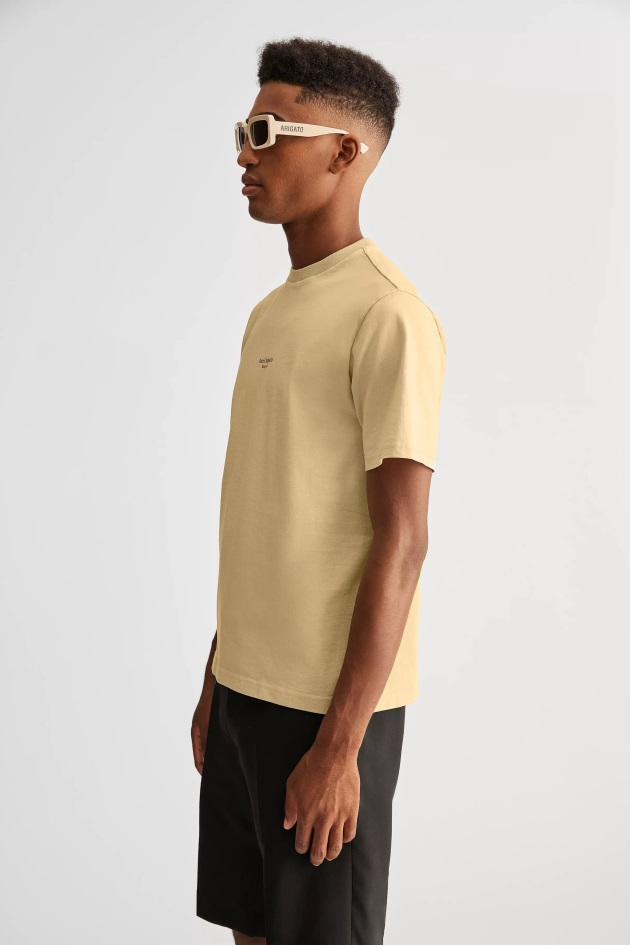 Focus Logo T-shirt Amarelo Natural Axel Arigato