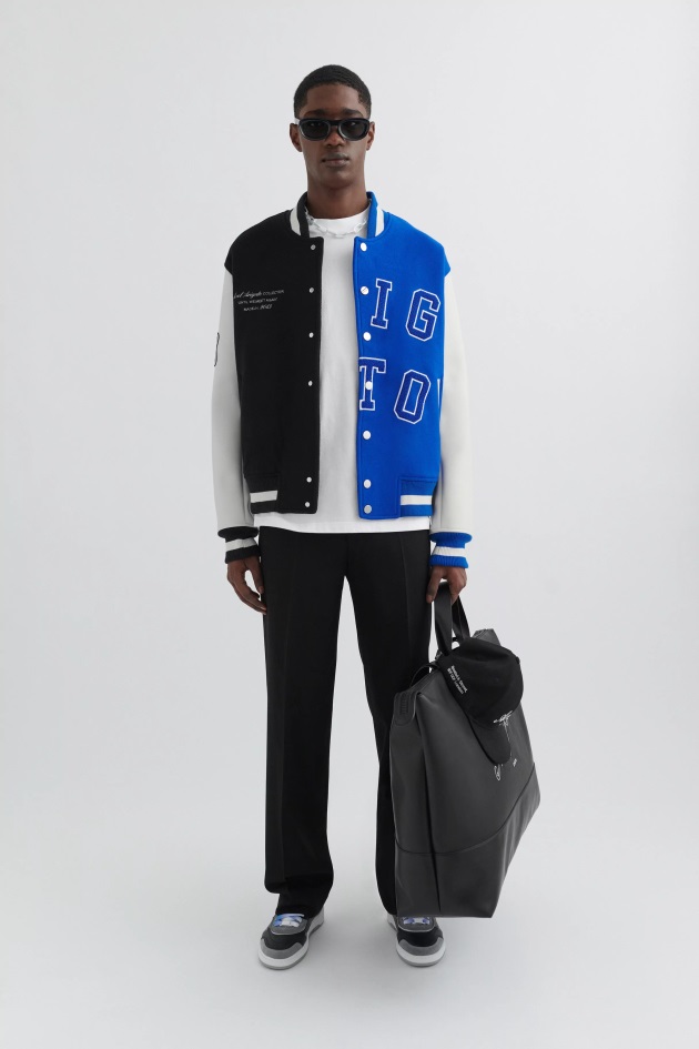 Jaqueta Axel Arigato Blue Black Offence Varsity