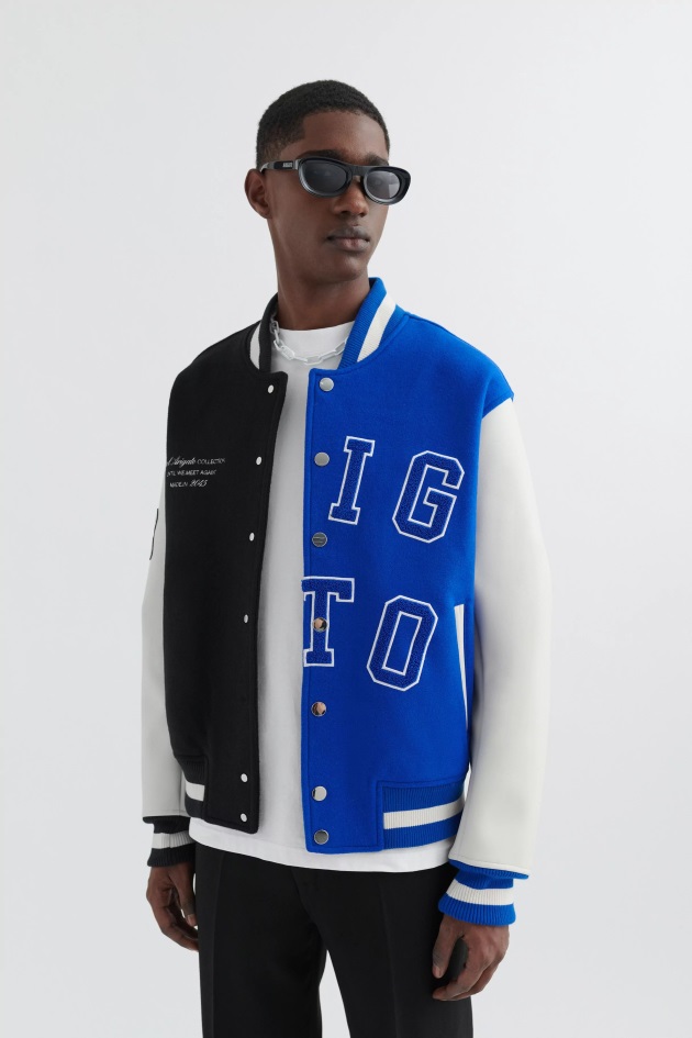 Jaqueta Axel Arigato Blue Black Offence Varsity