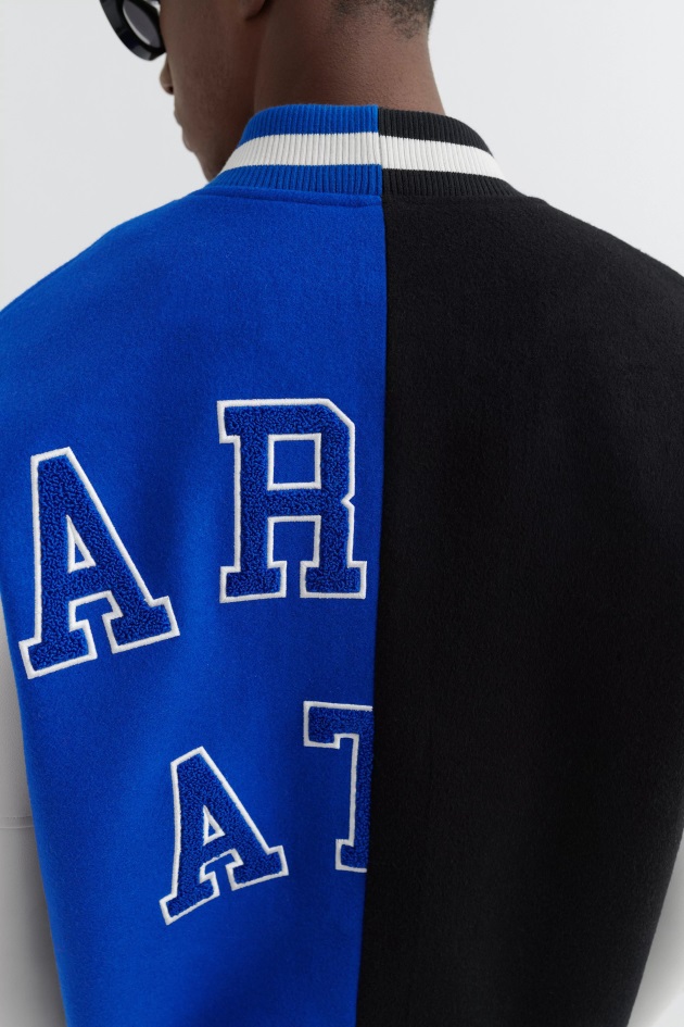 Jaqueta Axel Arigato Blue Black Offence Varsity