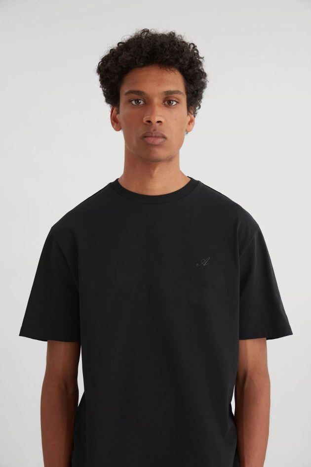 Camiseta De Assinatura Preta Axel Arigato