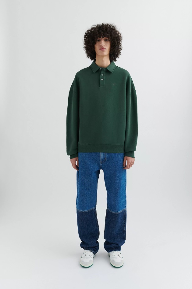 Assinatura Moletom Polo Axel Arigato Verde Escuro