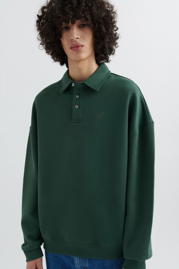 Assinatura Moletom Polo Axel Arigato Verde Escuro