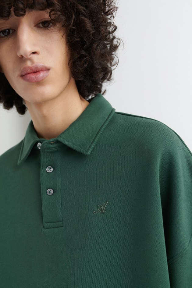 Assinatura Moletom Polo Axel Arigato Verde Escuro