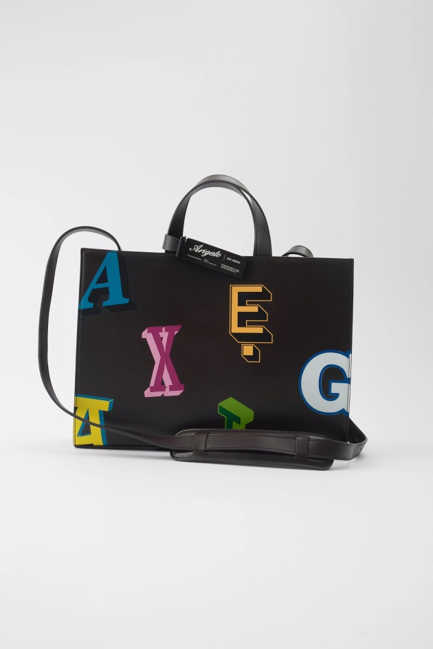 Arigato Bolsa De Cidade Monograma Axel Arigato Marrom Escuro