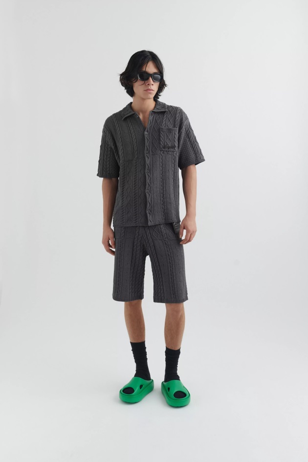 Axel Arigato Sonic Camisa De Malha Cinza Vulcânica