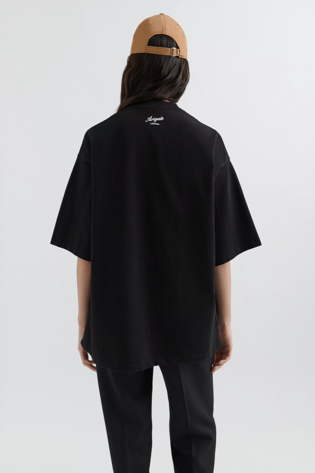 Camiseta Oversized Axel Arigato Fórmula Preta