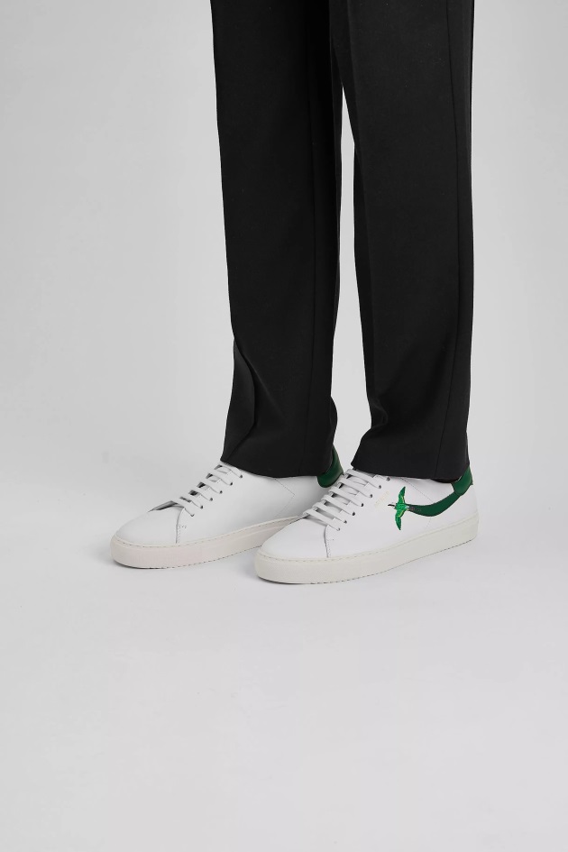 Axel Arigato Clean 90 Listra Abelha Pássaro Branco Couve Verde