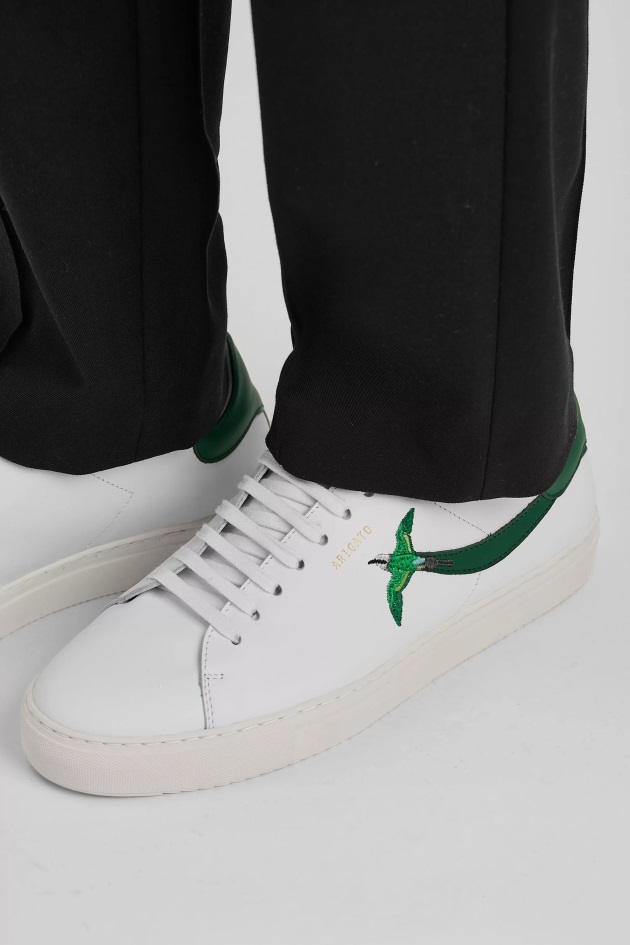 Axel Arigato Clean 90 Listra Abelha Pássaro Branco Couve Verde