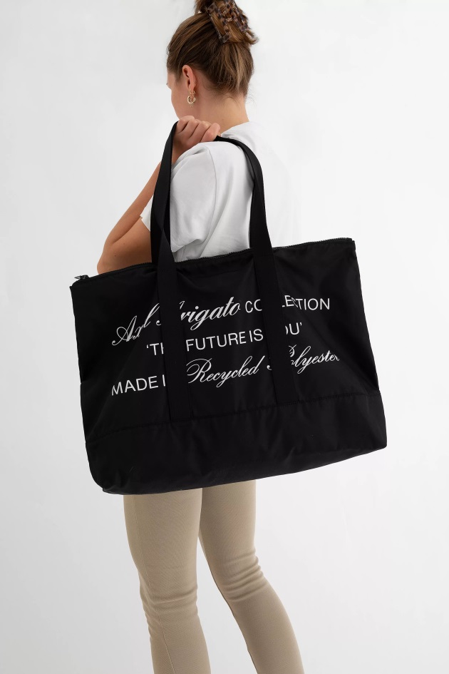 Bolsa Axel Arigato Black Future Com Zíper