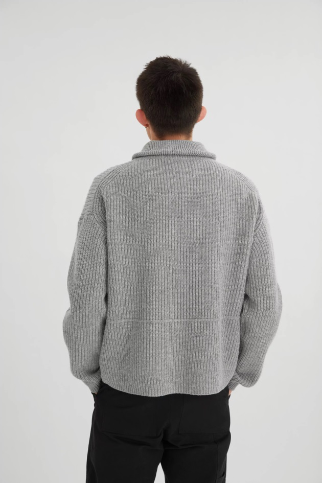 Axel Arigato Team Halfzip Suéter Cinza Melange