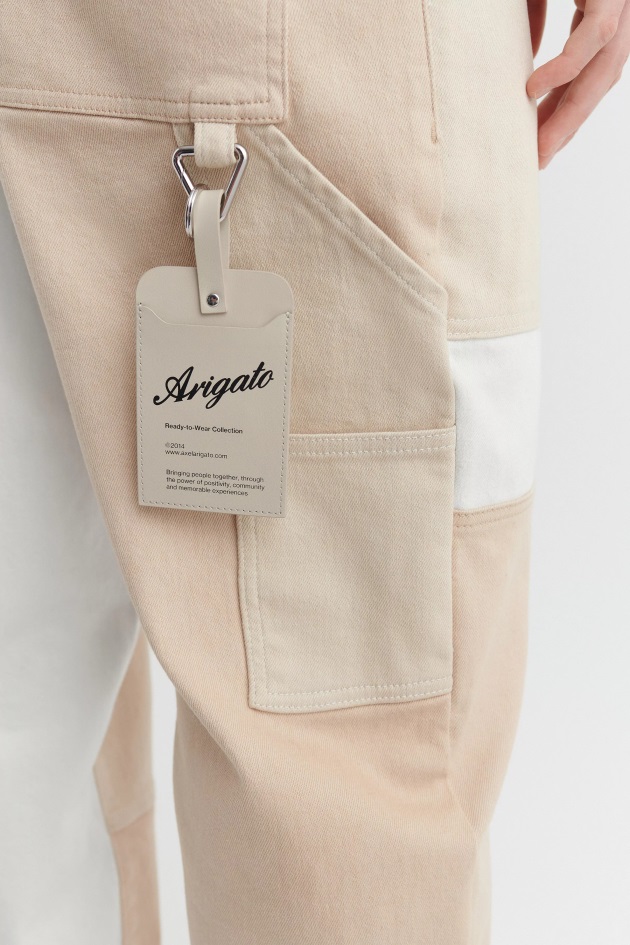 Calça Patch Axel Arigato Bege Bege Claro