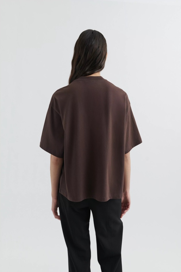 Camiseta Era Axel Arigato Marrom Escuro