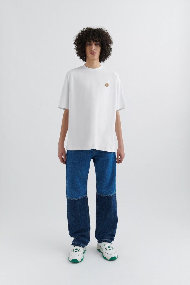 Axel Arigato Camiseta Branca Acrônimo Monograma