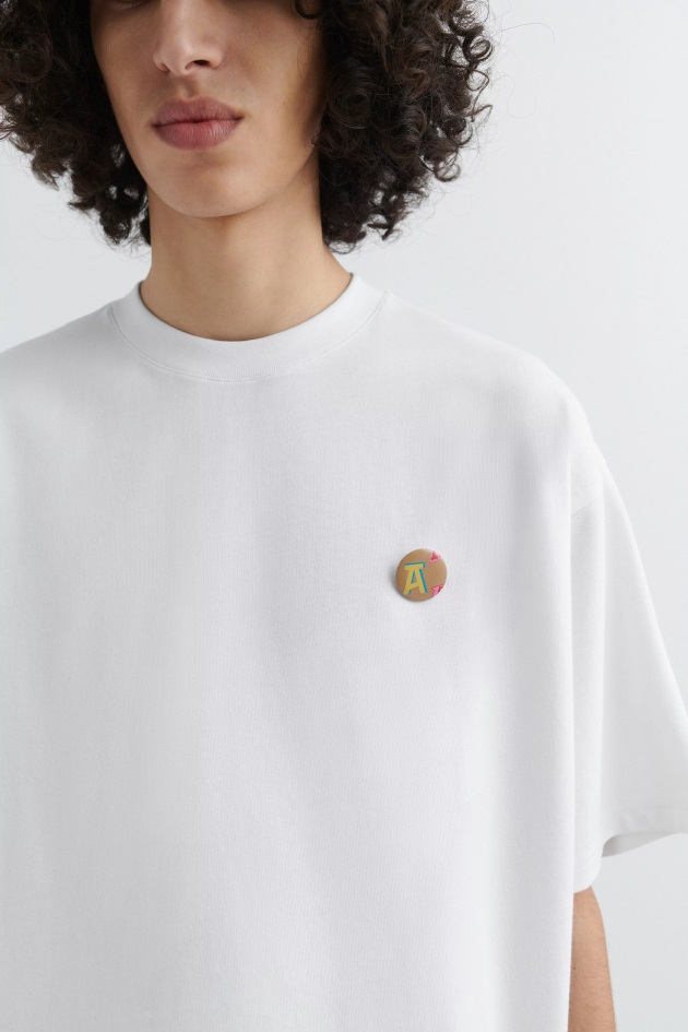 Axel Arigato Camiseta Branca Acrônimo Monograma
