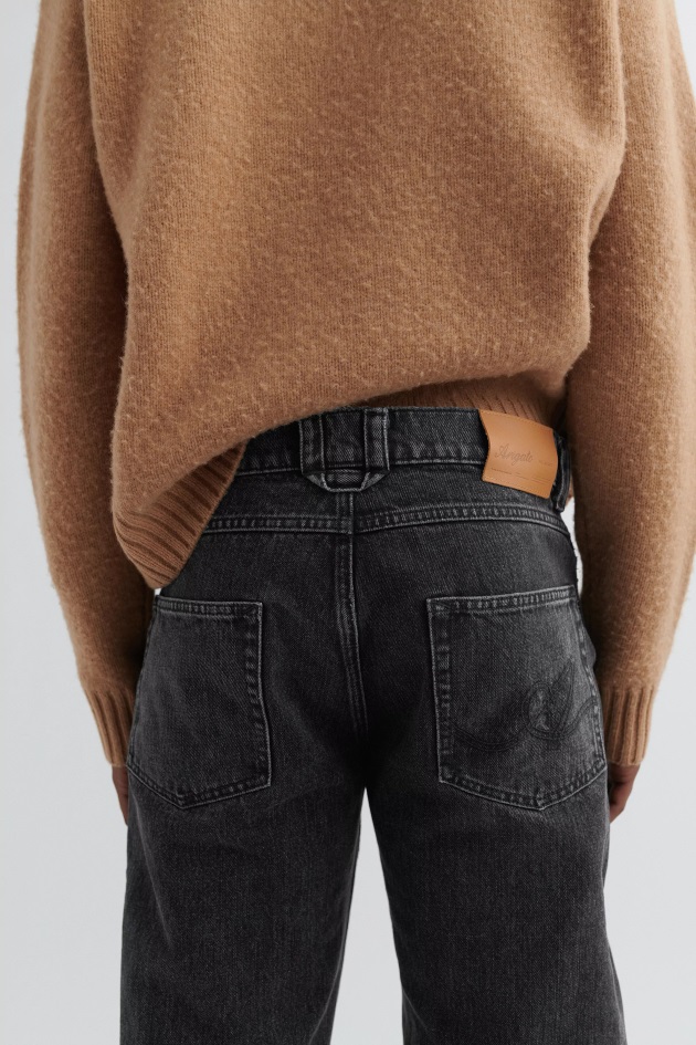 Arquivo Jeans Axel Arigato Desbotado Preto Cinza Escuro