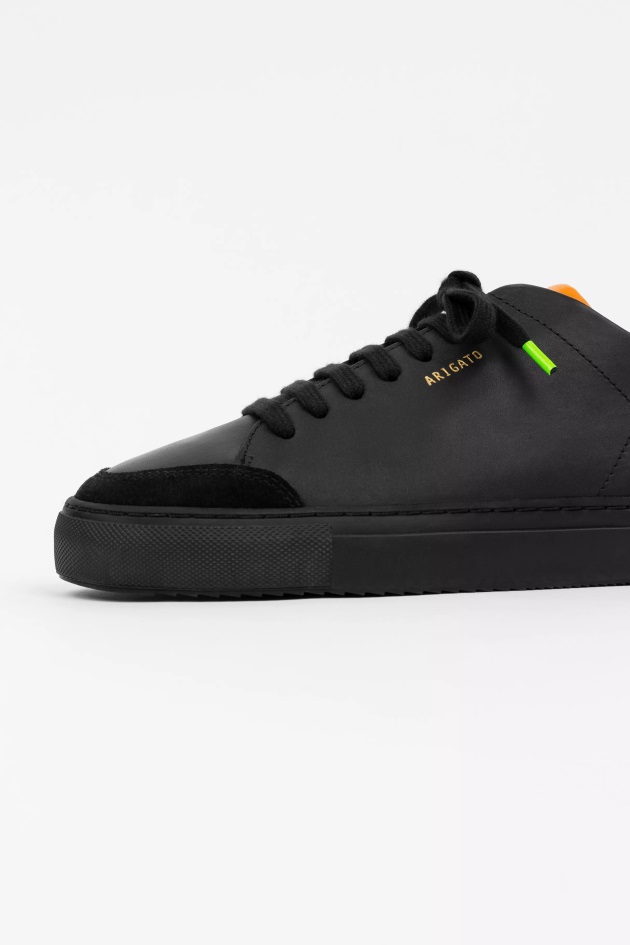 Axel Arigato Clean 90 Triplo Preto Cinza Laranja