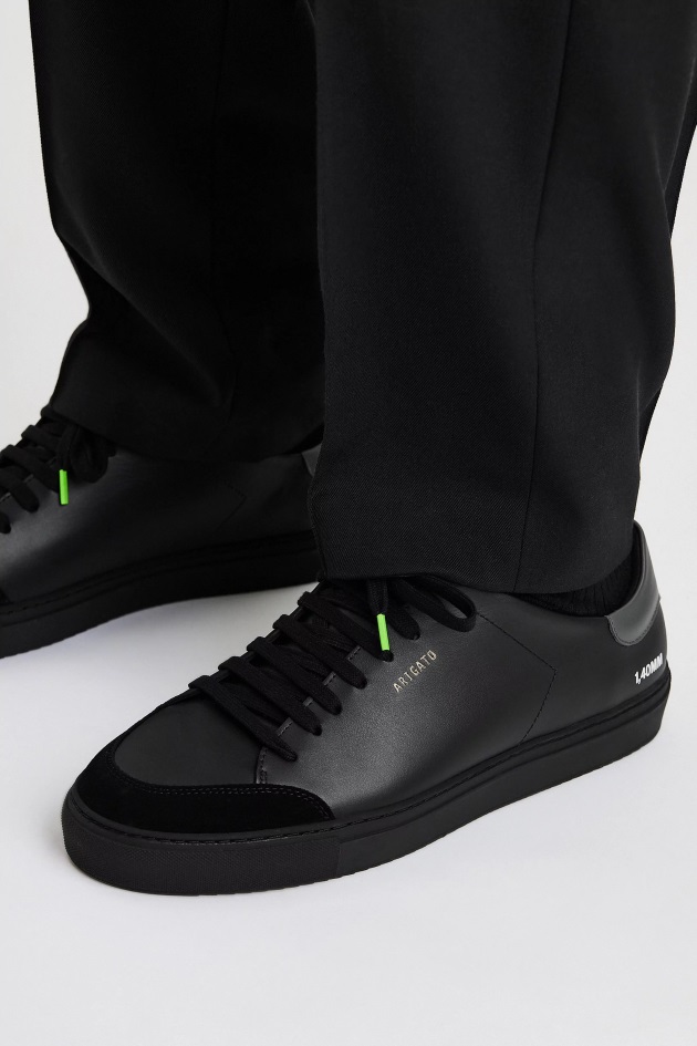 Axel Arigato Clean 90 Triplo Preto Cinza Laranja