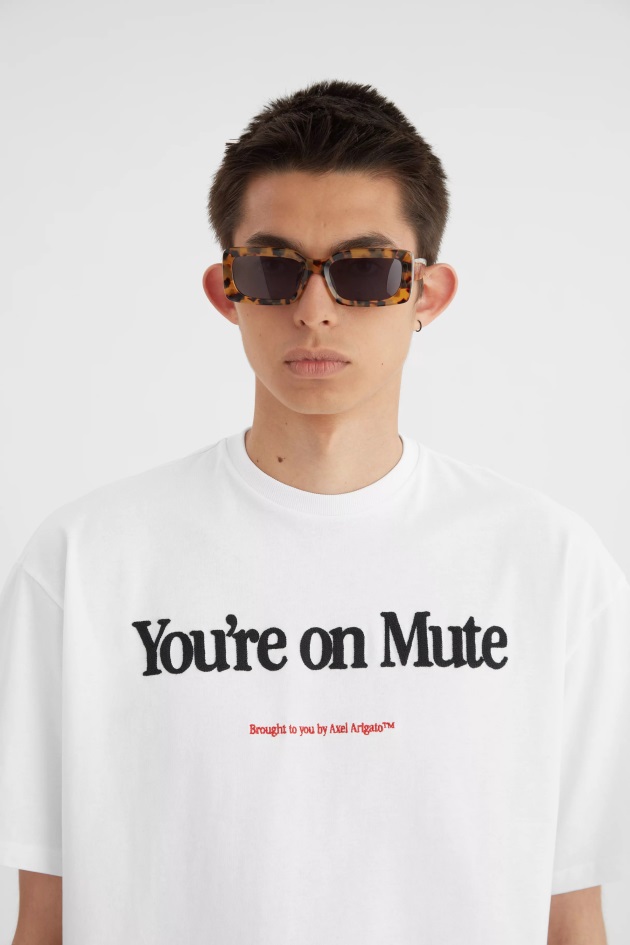 Axel Arigato Camiseta Branca Mudo