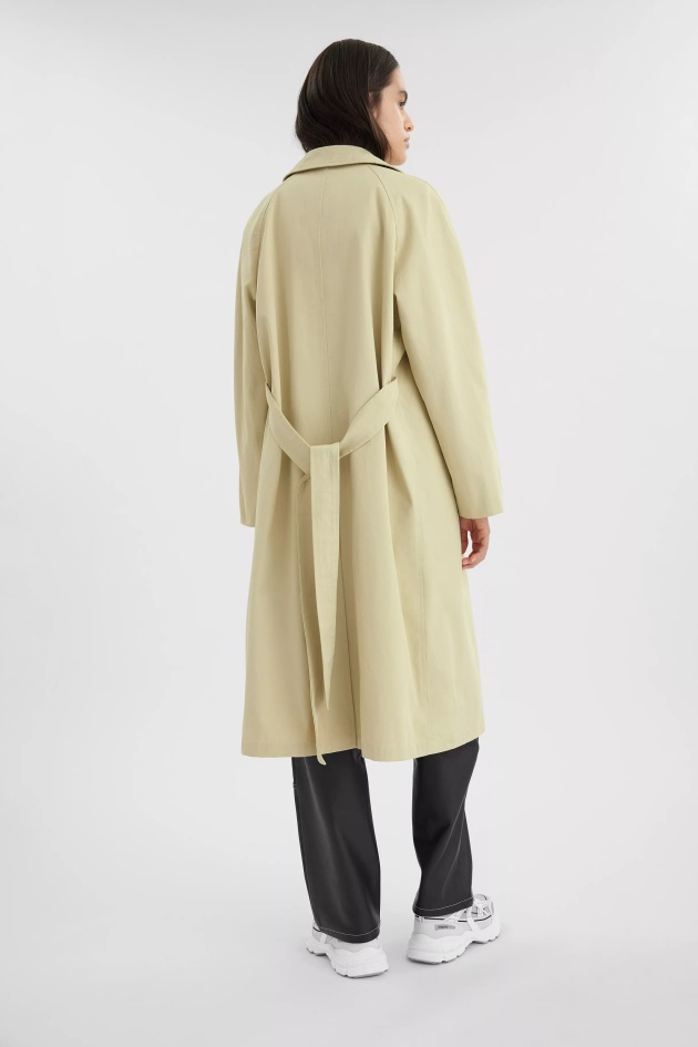 Globo Trench Coat Amarelo Natural Axel Arigato