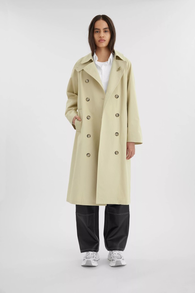 Globo Trench Coat Amarelo Natural Axel Arigato