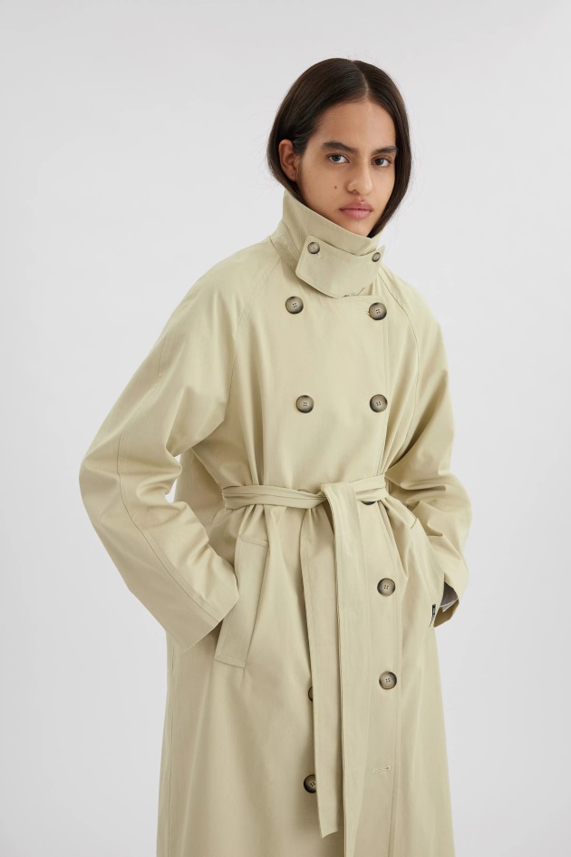 Globo Trench Coat Amarelo Natural Axel Arigato